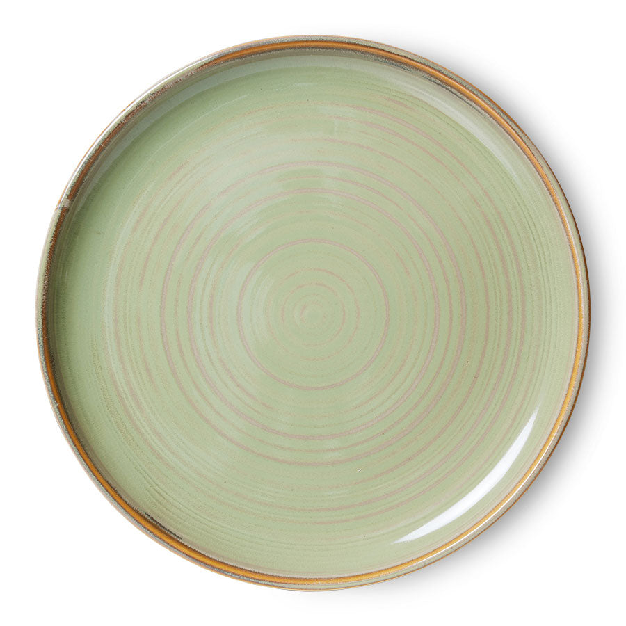 HKLIVING DINNER PLATE - MOSS GREEN