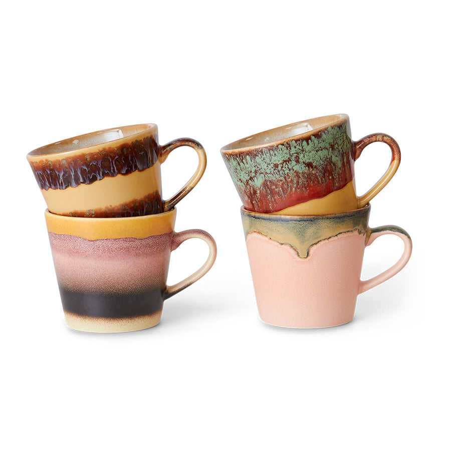 HKLIVING CAPPUCCINO MUGS : SET OF 4