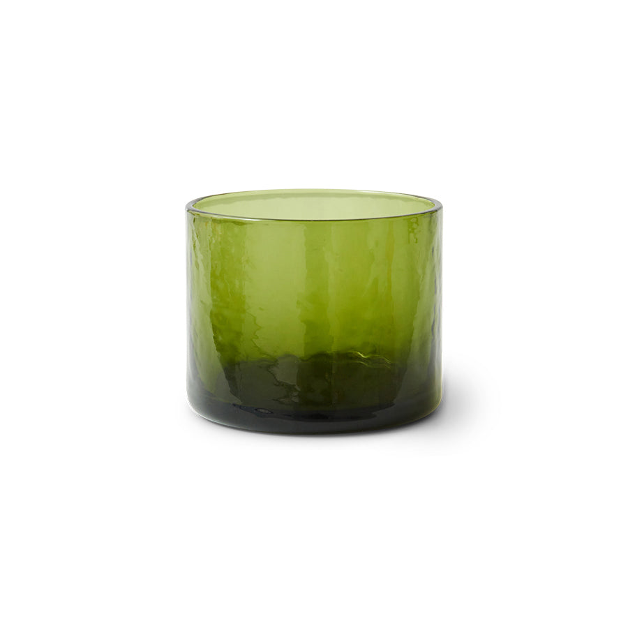 HKLIVING TUBE GLASS : OLIVE